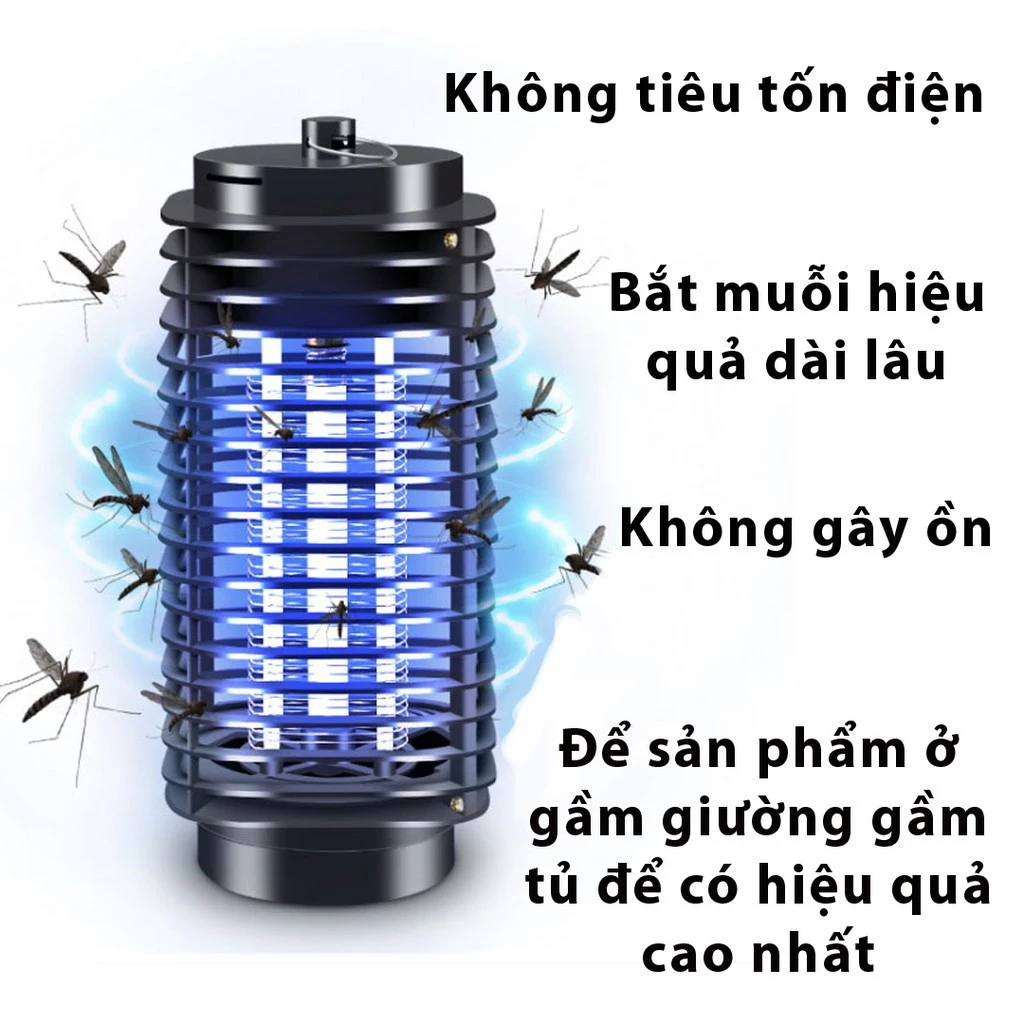 [Giá Sỉ] Đèn Bắt Muỗi Côn Trùng Điện Quang Thông Minh Dạng Lưới Điện An Toàn, Hiệu Quả.