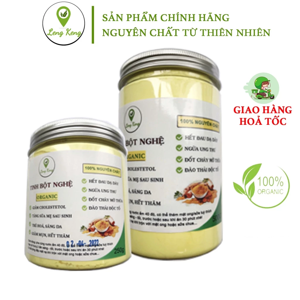 Tinh Bột Nghệ Vàng Nguyên Chất Organic Từ Bột Nghệ Tươi SẠCH