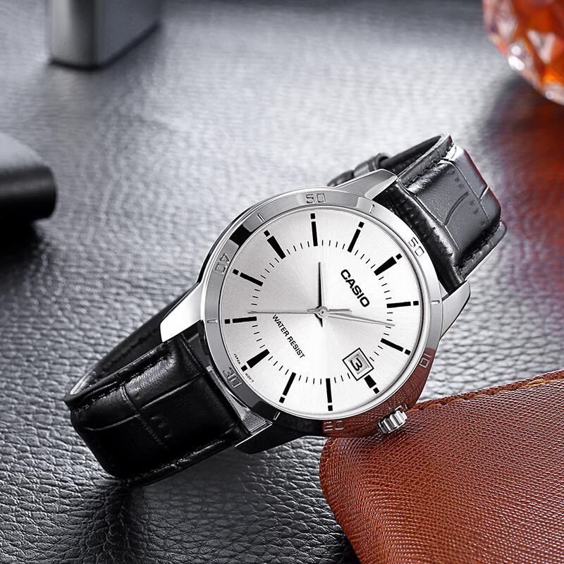 Đồng hồ nam dây da Casio MTP-V004L-7AUDF chính hãng - Hình 4