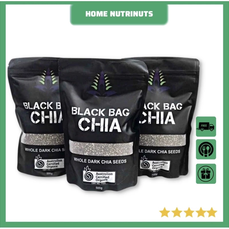 [ Chính Hãng - Date Mới ]Hạt Chia Đen Úc Black Bag 500g