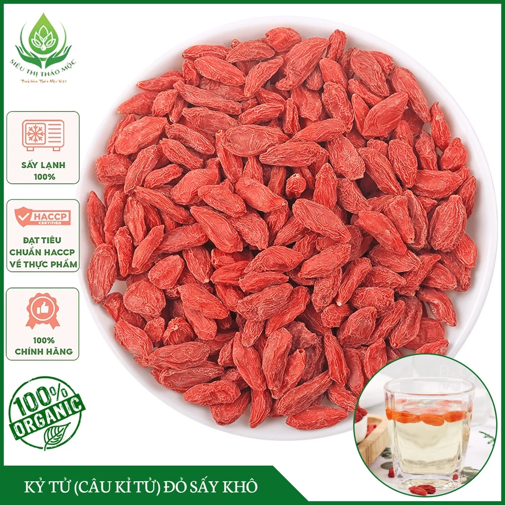 ✅ Kỷ Tử Đỏ (Câu Kỉ Tử) Sấy Khô Quả To Đỏ Đều Giúp Đẹp Da, Bổ Máu, Dễ Ngủ, Sáng Mắt