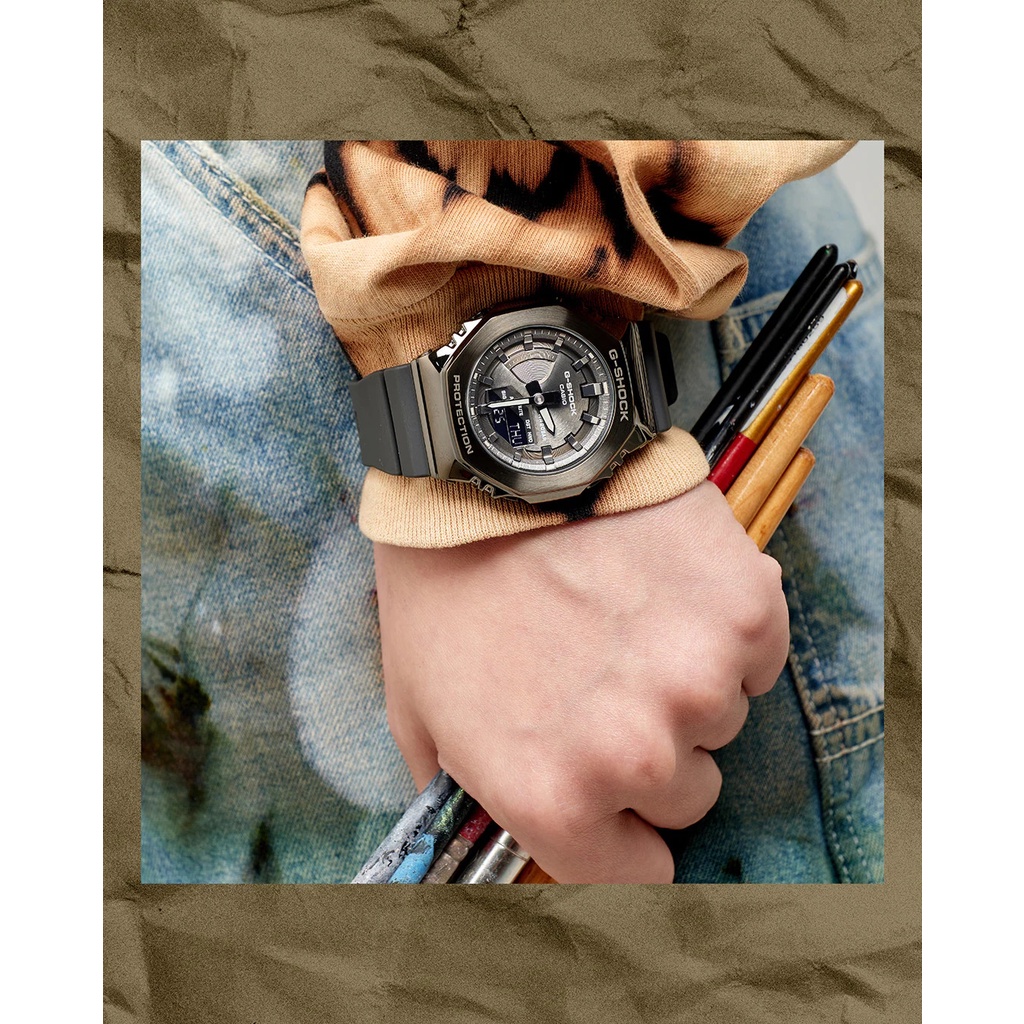 Đồng Hồ Casio Nam Dây Nhựa Chính Hãng GSHOCK GM-2100-1ADR - Hình 8