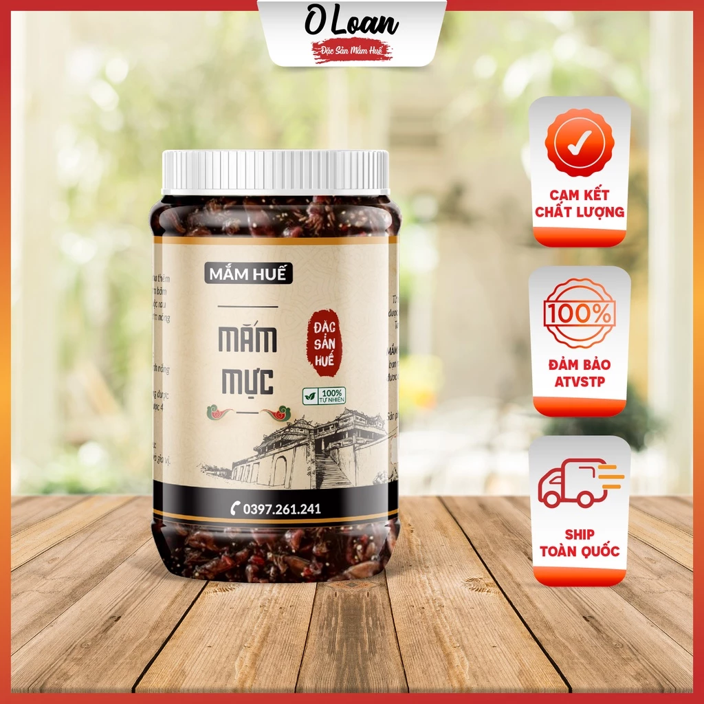 Mắm Mực Đặc Sản Mắm Huế O LOAN Hủ 500gr