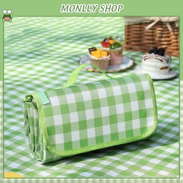Thảm Cắm Trại Dã Ngoại, Thảm Picnic Dày Dặn Chống Thấm Nước Tốt-Monlly