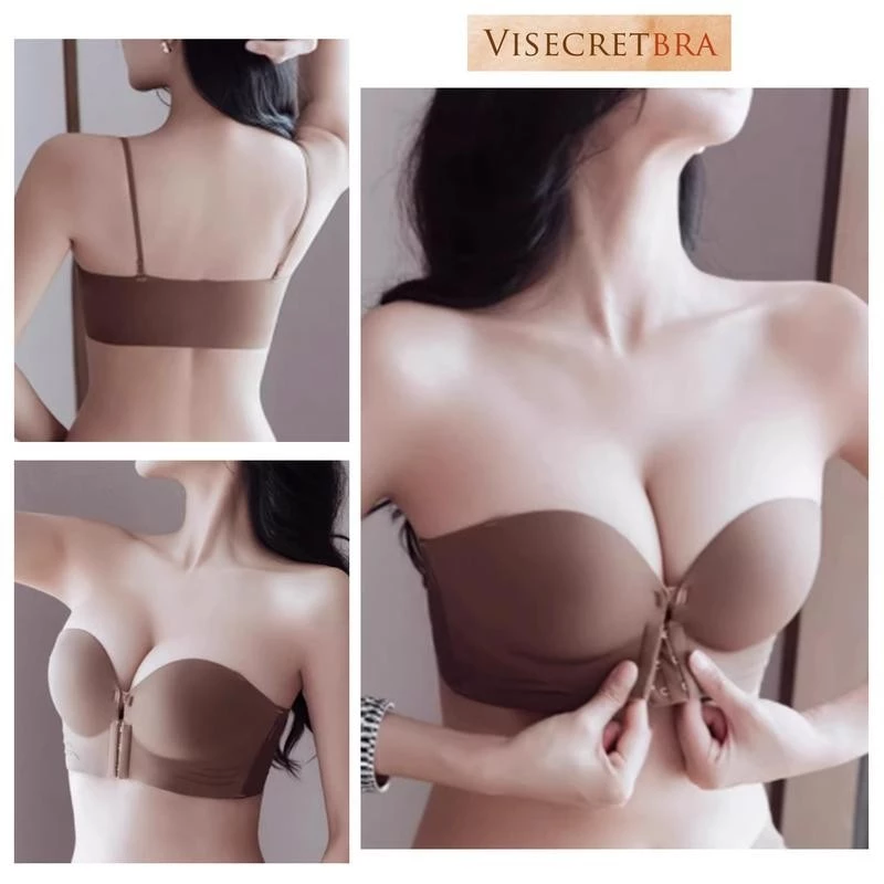 Áo Lót Áo Ngực Bra Nữ Visecreet Bra Chất Su Áo Không Dây