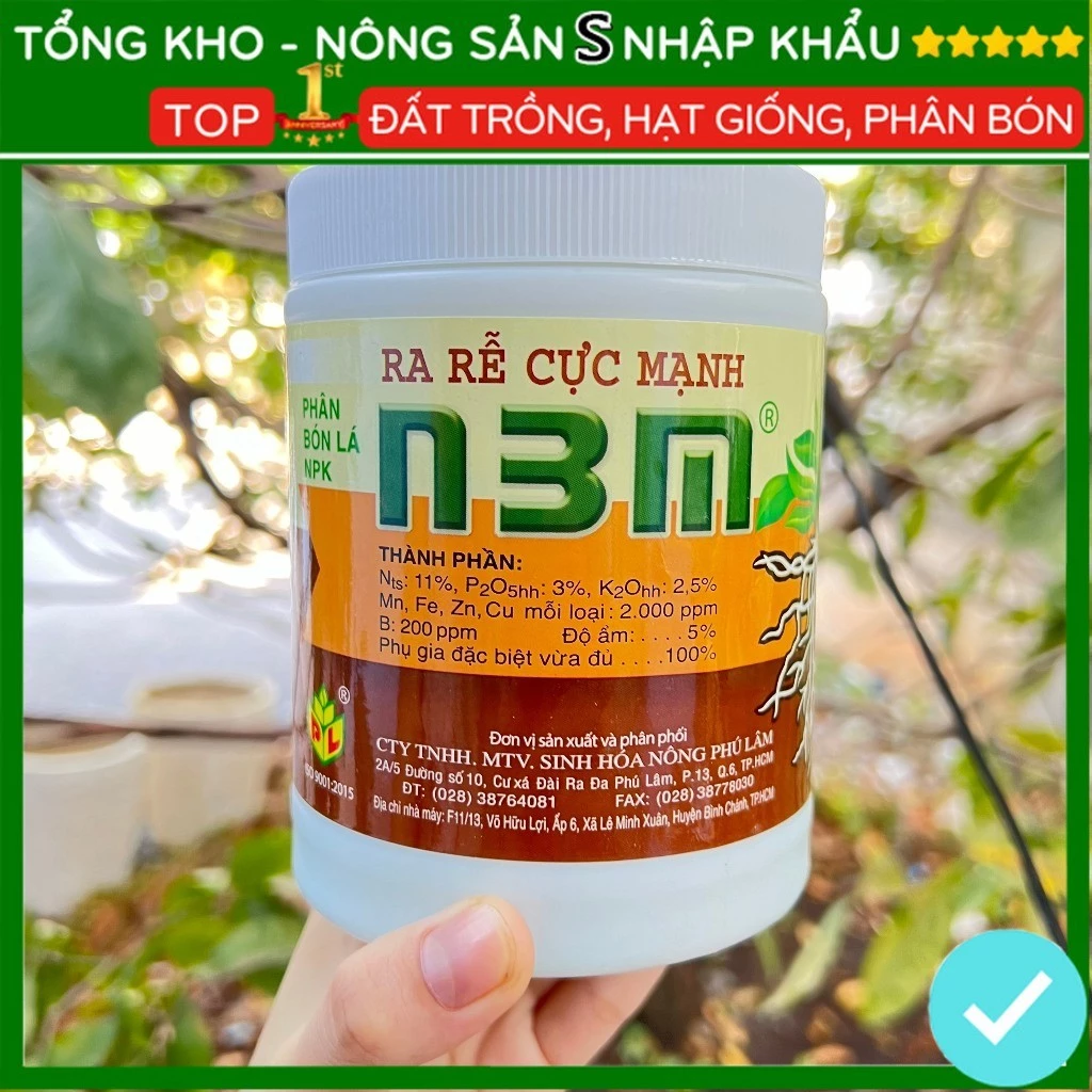 (5 Lọ) Thuốc kích rễ dưỡng rễ N3M dưỡng rễ cho cây cảnh, hoa lan, sen đá, rau màu - inbonsai.com
