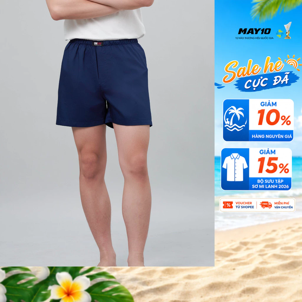Combo 5 quần đùi nam May 10 (giao màu ngẫu nhiên)