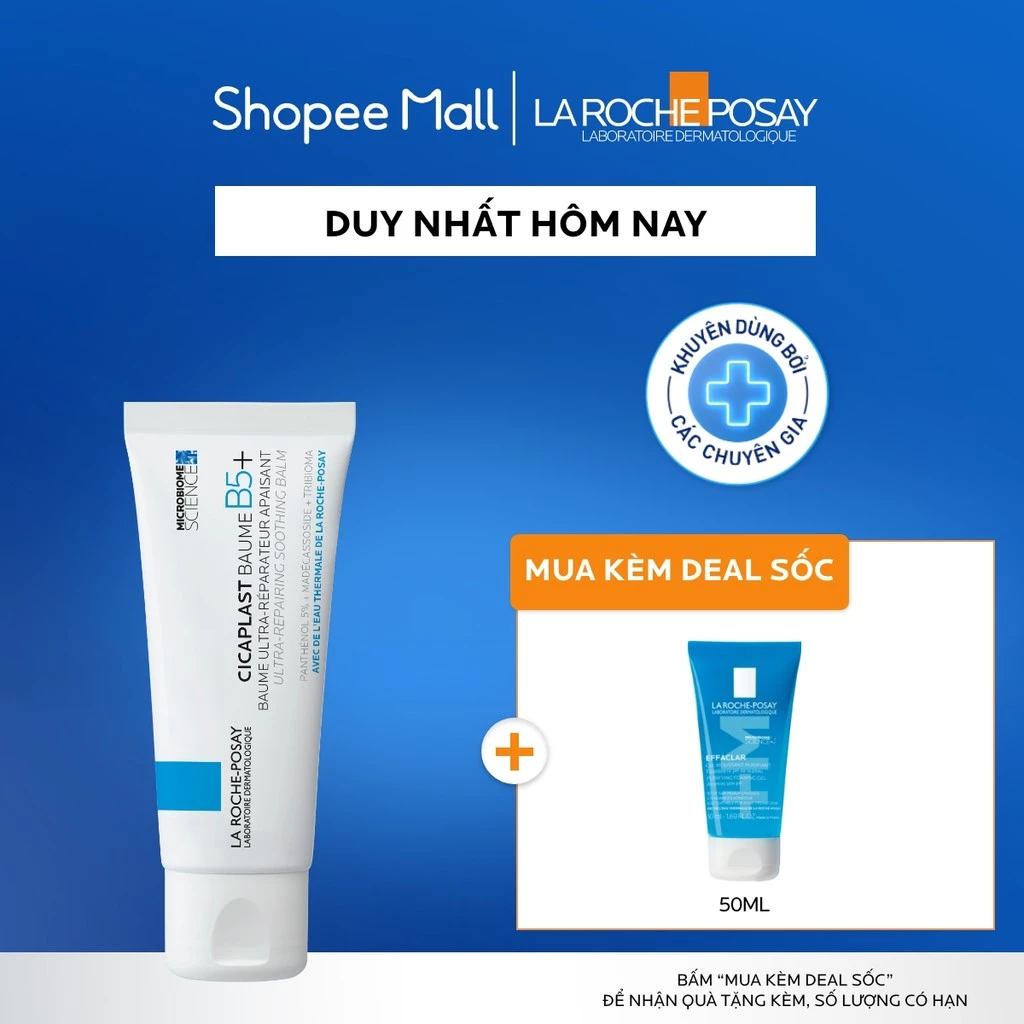 Kem dưỡng ẩm & phục hồi đa năng La Roche-Posay Cicaplast Baume B5+ giúp phục hồi da sau 1 lần sử dụng – phiên bản 40ml