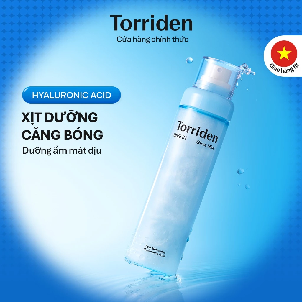 Ảnh listing Shopee của xịt dưỡng Torriden DIVE IN Mist 120ml