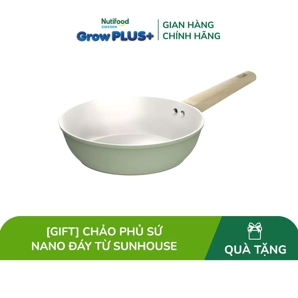 [Quà tặng không bán] Chảo phủ sứ Nano đáy từ Sunhouse Healthy SHG24MT1