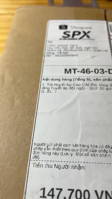 Trà Huyết Áp Cao CALEN, Giúp ổn định huyết áp, tránh tăng huyết áp đột ngột - Bịch 30 gói túi lọc