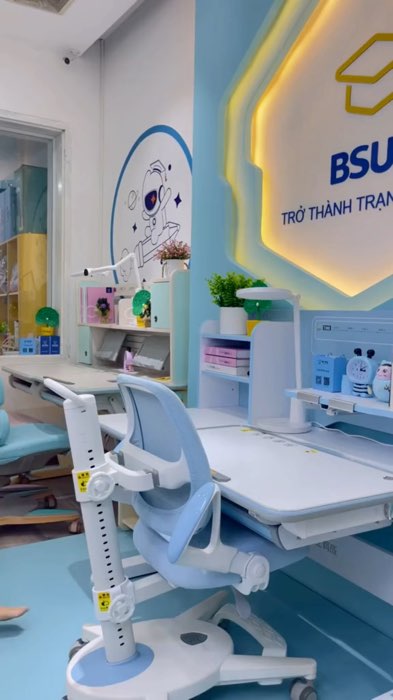 ￼( Quà 5 món) Bàn ghế học sinh tiểu học E04 chống gù chống cận cao cấp nâng hạ chiều cao bàn ghế kệ sách to #banhoc