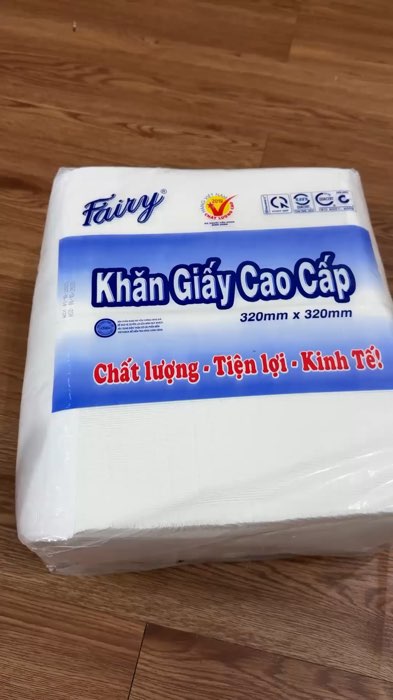 ￼COMBO 5 Bịch Giấy Cân Cao Cấp 32 Fairy 2 Lớp Mềm Dai Đa Năng Thấm Hút Nhanh Khổ 320 x 320mm 540 Tờ #giaylautay #giaylau #giaylaumieng #giaythamhut