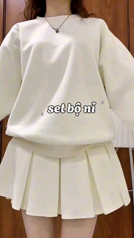 Bộ nỉ nữ xinh #doam #setninu #aoni #videohangthoitrang #HangMoiVe #ShopeeCreator #shopeevideo