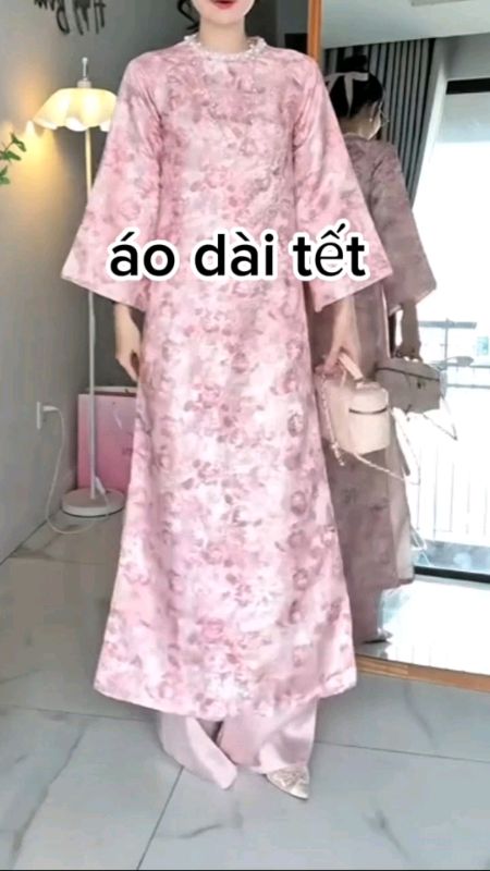 áo dài tết #aodai #aodaitet #LuotVuiMuaLien #ShopeeCreator #SandealcungKOL