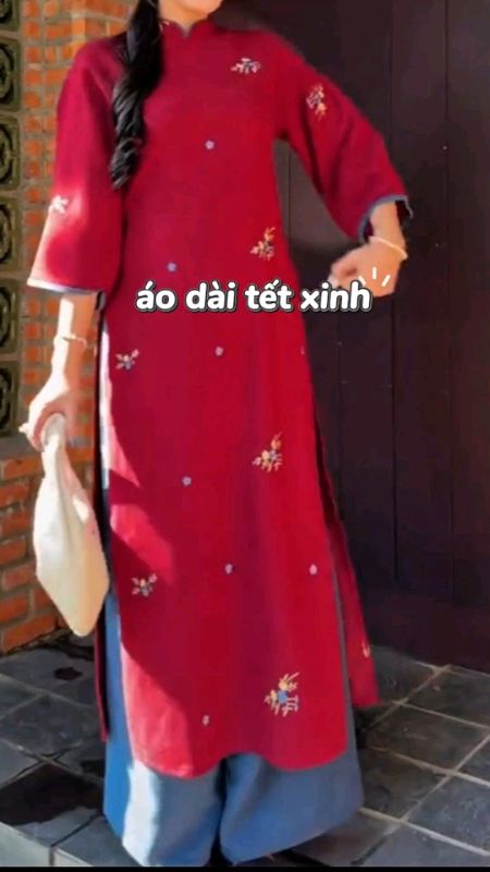 áo dài tết #aodai #aodaitet #HangMoiVe #VideohangThoiTrang #LuotVuiMuaLien #ShopeeCreator #Shopeevideo