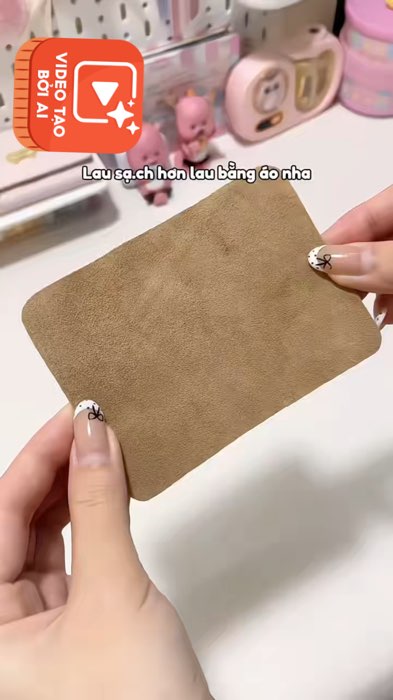 Khăn da cừu thật lau ống kính, điện thoại#ShopeeVideo #videonganhgiadung #LuotVuiMuaLien #ShopeeCreator