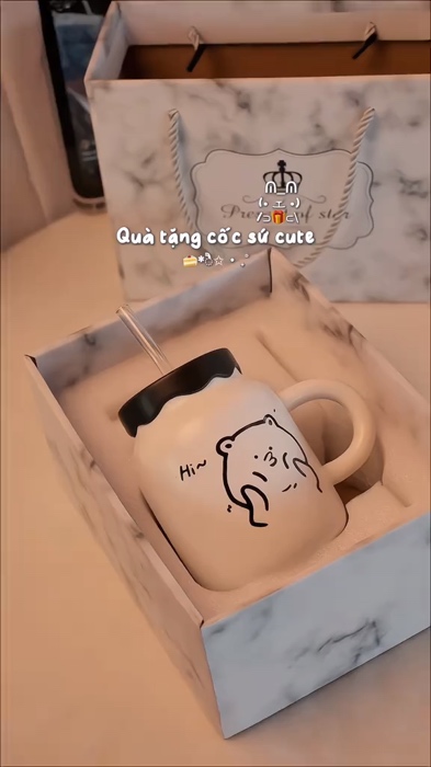 Quà tặng cốc sứ #ShopeeVideo #ShopeeCreator #LuotVuiMuaLien #KOLUyTin #VideohangThoiTrang