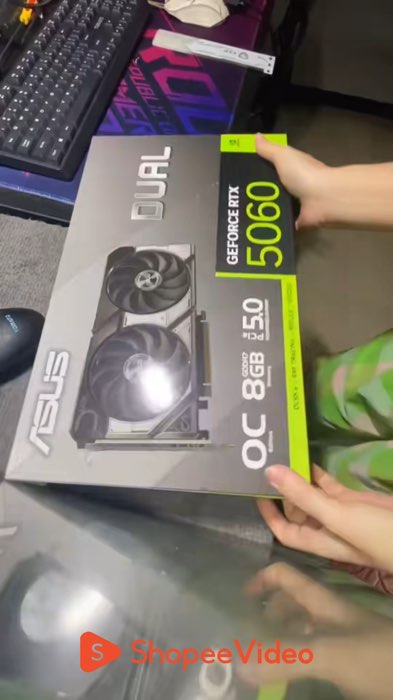 ASUS RTX5060 DUAL #ShopeeCreator #HangMoiVe #ShopeeVideo #LuotVuiMuaLien