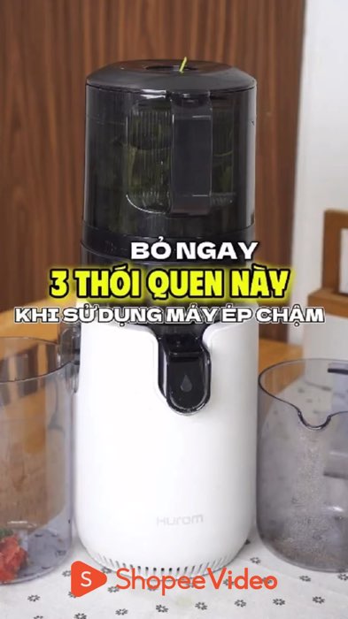 Máy ép chậm HUROM P410 #LuotVuiMuaLien #ShopeeCreator #ShopeeVideo #HangMoiVe