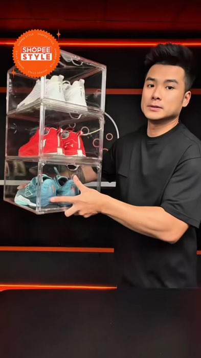 Hộp đựng giày trong suốt #hopdunggiay  #ShopeeCreator #VideoHangGiaDung #ShopeeVideo #HangMoiVe #KOLUyTin #LuotVuiMuaLien