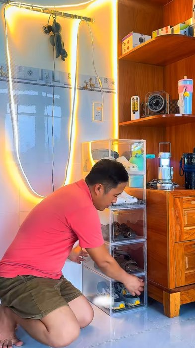 Hộp giày trong suốt #hopdunggiay #ShopeeCreator #VideoHangGiaDung #ShopeeVideo #HangMoiVe #KOLUyTin #LuotVuiMuaLien