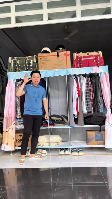 Tủ vải khung thép #tuvaikhungthep #tuvai #tuquanao #KOLUyTin #LuotVuiMuaLien #HangMoiVe #ShopeeVideo