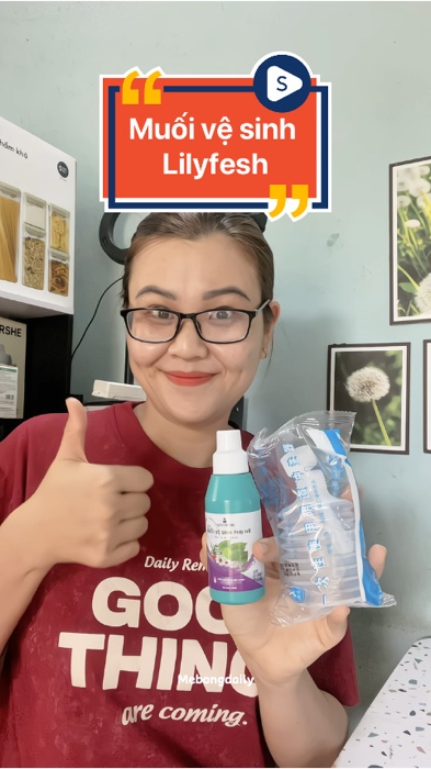 Muối vệ sinh phụ nữ Lilyfesh #shopeevideo #shopeecreator #luotvuimualien #mebongdaily #lilyfesh