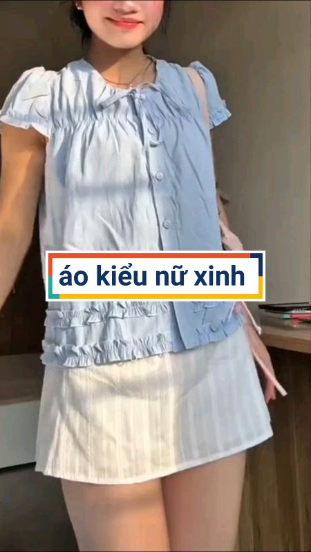 Áo kiểu xinh cho nữ #aokieunu #aokieuhottrend #VideohangThoiTrang #ShopeeCreator #LuotVuiMuaLien