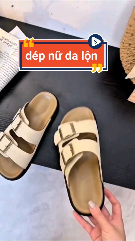 Dép nữ da lộn , đẹp #depnu #depthoitrang #dephottrend #LuotVuiMuaLien #ShopeeCreator #ShopeeVideo