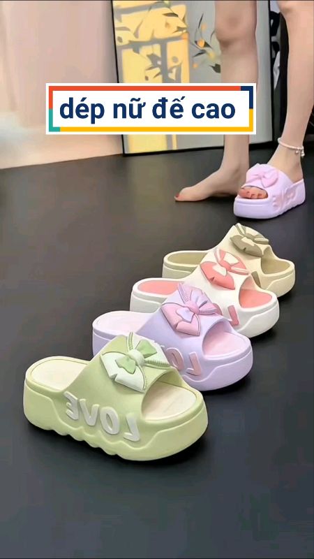 Dép bánh mì nữ đế cao xinh #depxinh #depnu #dephot #VideohangThoiTrang #ShopeeCreator #HangMoiVe #ShopeeVideo
