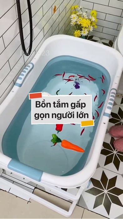 ￼Bồn tắm gấp gọn người lớn #VideoHangGiaDung#shopeestyle#ShopeeVideo#ShopeeCreator #LuotVuiMuaLien #diumi901