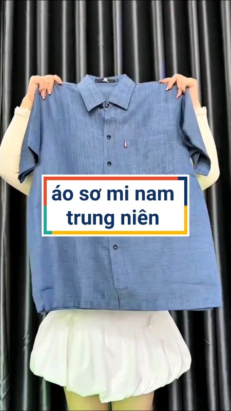 Áo sơ mi nam trung niên #aosominam #aotrungnien #VideohangThoiTrang #LuotVuiMuaLien #ShopeeCreator #HangMoiVe