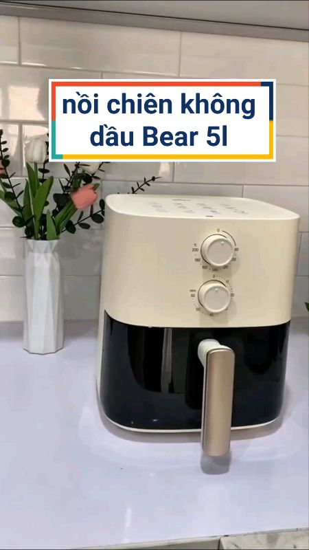 Nồi chiên không dầu Bear 5l #noichienkhongdau #HangMoiVe #ShopeeCreator #LuotVuiMuaLien