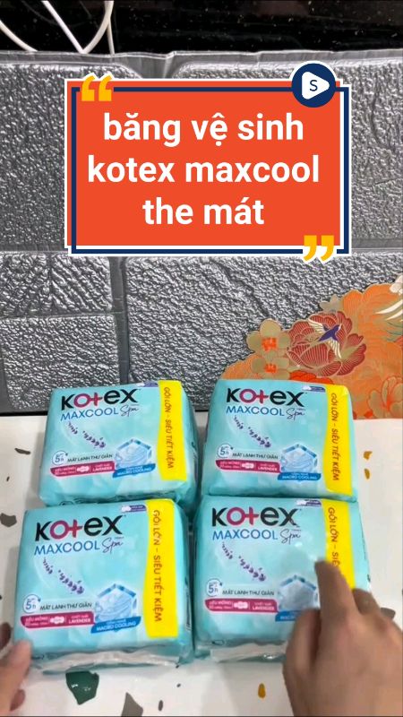 Băng vệ sinh kotex maxcool the mát #bangvesinh #bangvesinhkotex #kotexmaxcool #LuotVuiMuaLien #HangMoiVe