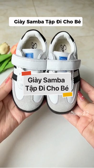 Giày Samba Tập Đi Cho Bé #VideoHangMevaBe#shopeestyle#ShopeeVideo#ShopeeCreator#LuotVuiMuaLien #diumi935