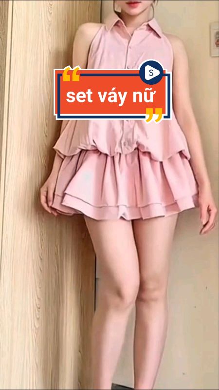 Set váy xinh #setvaynu #videohangThoiTrang #LuotVuiMuaLien #SandealcungKOL #HangMoiVe #ShopeeVideo