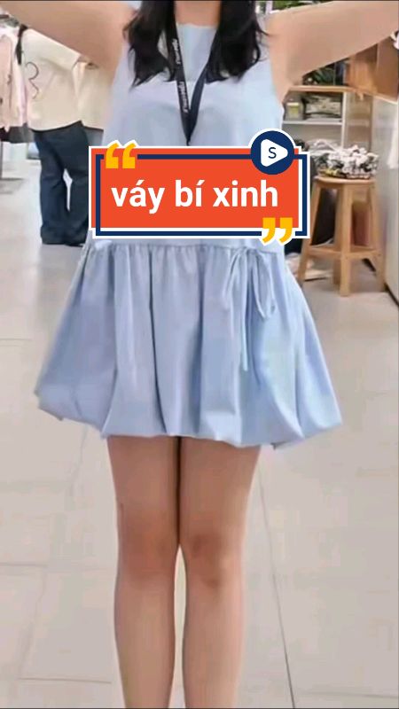 Váy bí xinh #vaynu #LuotVuiMuaLien #videohangThoiTrang #SandealcungKOL #ShopeeVideo #HangMoiVe #ShopeeCreator