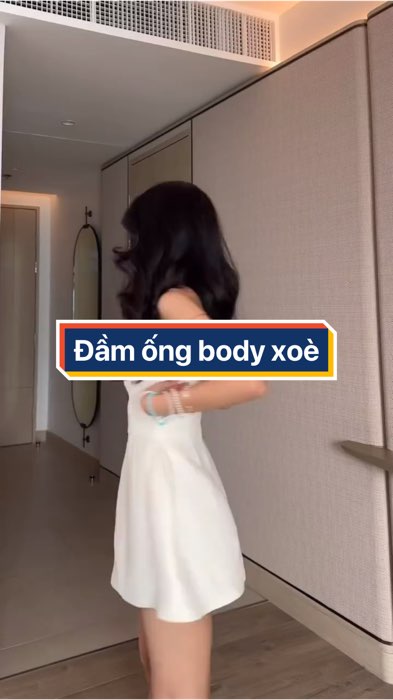 Đầm ống body xoè #HangMoiVe #battrend #ShopeeCreator #ShopeeVideo #KOLsuytin #VideohangThoiTrang #LuotVuiMuaLien