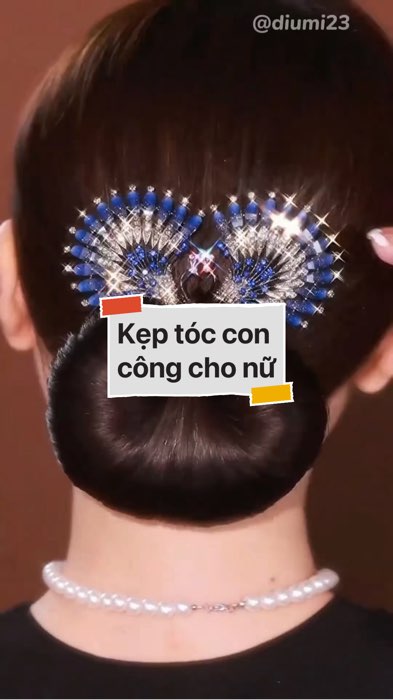 Kẹp tóc con công cho nữ #VideohangThoiTrang#shopeestyle#ShopeeVideo#ShopeeCreator#LuotVuiMuaLien#KOLUyTin #diumi48