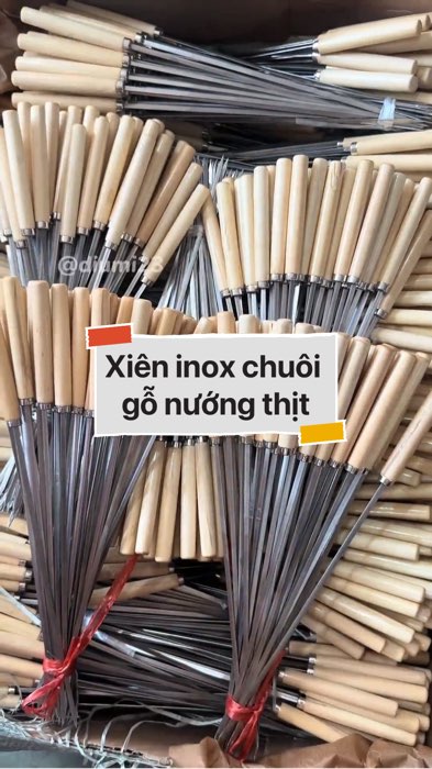 ￼Xiên inox chuôi gỗ nướng thịt #VideoHangGiaDung#shopeestyle#ShopeeVideo#ShopeeCreator #LuotVuiMuaLien #diumi56