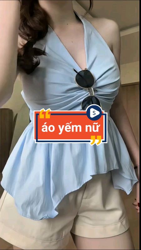 Áo yếm xinh #aokieu #aoyem #shopeeCreator #videohangThoiTrang #LuotVuiMuaLien #sandealcungKOL #ShopeeVideo #HangMoiVe