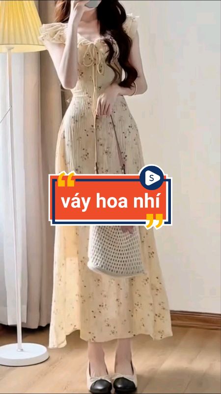váy hoa nhí xinh #vaynu #videohangThoiTrang #shopeeCreator #sandealcungKOL #LuotVuiMuaLien #HangMoiVe #ShopeeVideo