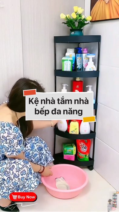 ￼Kệ nhà tắm nhà bếp đa năng  #VideoHangGiaDung#shopeestyle#ShopeeVideo#ShopeeCreator #LuotVuiMuaLien #diumi140