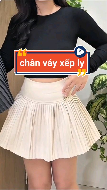 Chân váy xếp ly xinh xắn #chanvay #videohangThoiTrang #LuotVuiMuaLien #HangMoiVe #shopeeCreator #sandealcungKOL #ShopeeVideo