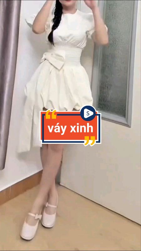 Đầm nơ xinh #vaynu #VideohangThoiTrang #sandealcungKOL #LuotVuiMuaLien #HangMoiVe #ShopeeVideo #shopeeCreator