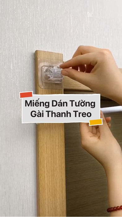 ￼Miếng Dán Tường Gài Thanh Treo #VideoHangGiaDung#shopeestyle#ShopeeVideo#ShopeeCreator #LuotVuiMuaLien #diumi186