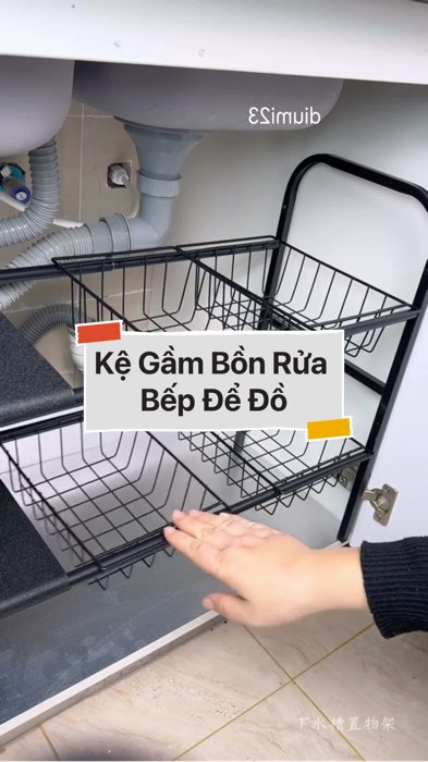 ￼Kệ Gầm Bồn Rửa Bếp Để Đồ #VideoHangGiaDung#shopeestyle#ShopeeVideo#ShopeeCreator #LuotVuiMuaLien #diumi254