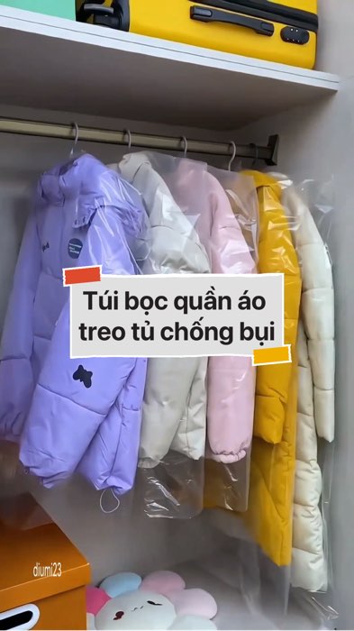 Túi bọc quần áo treo tủ chống bụi #VideohangDoiSong#ShopeeVideo#ShopeeCreator #LuotVuiMuaLien#KOLUyTin#Videomuasam #SandealcungKOL #diumi315