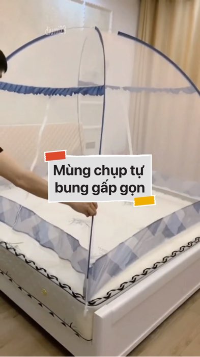 ￼Mùng chụp tự bung gấp gọn #VideoHangGiaDung#shopeestyle#ShopeeVideo#ShopeeCreator #LuotVuiMuaLien #diumi33